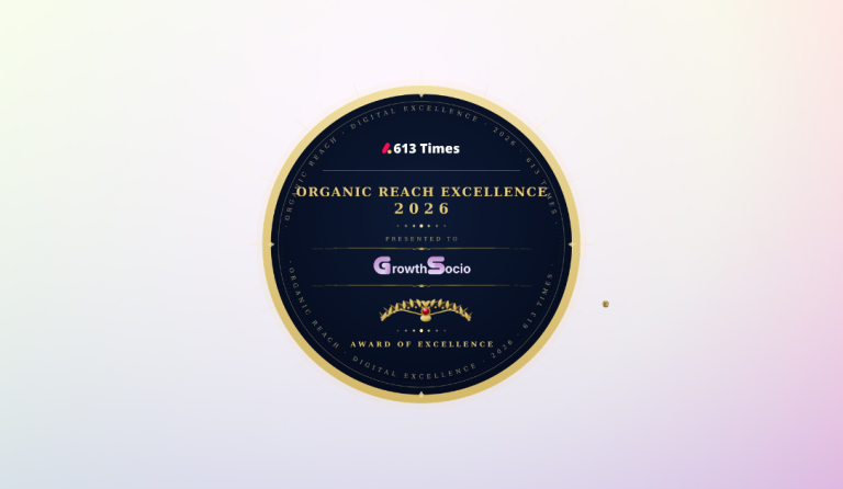 Organic Social Media Agency Ottawa 2026 Growthsocio Earns Organic Reach Excellence Recognition